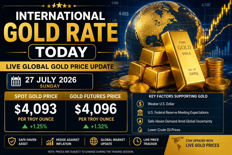 International Gold Rate Today – 27 July 2026 | Live Global Gold Price Update